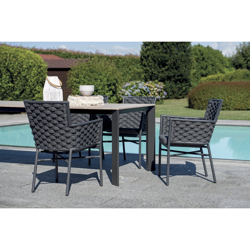 Moia Greenwood Arenzano Allungabile Antracite Effetto Legno 211/276 cm