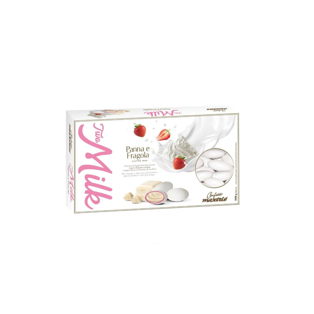 Maxtris Confetti Two Milk Panna e Fragola 1 Kg