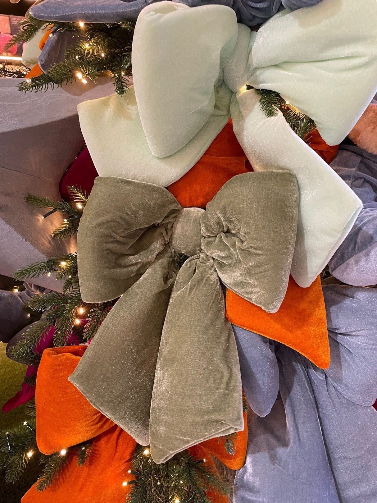 ARPIMEX Fiocco Natale Velluto 30 Cm Light Green