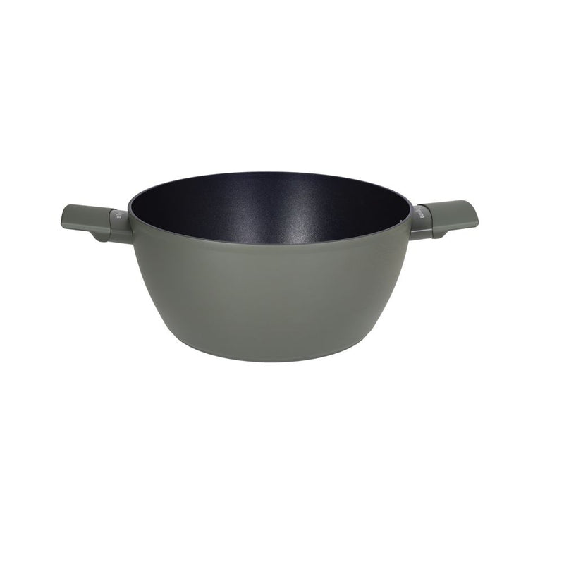 Tognana Batteria di Pentole 11 Pezzi Modulo Military Green in Alluminio Beige – Set Pentole e Casseruole per la Cucina