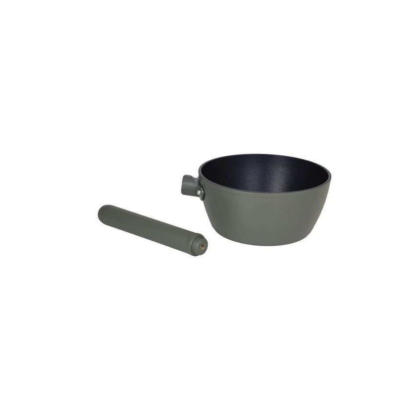 Tognana Batteria di Pentole 11 Pezzi Modulo Military Green in Alluminio Beige – Set Pentole e Casseruole per la Cucina