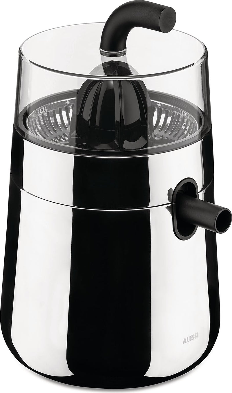 Alessi Toru Spremiagrumi Elettrico Nero in Acciaio Inox e Resina Termoplastica