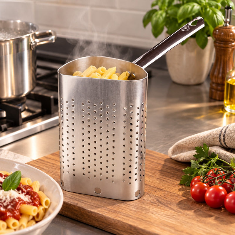 Agnelli Colapasta Spicchio Alto 1/2 in Alluminio Ø36 cm – Colapasta Professionale per Cucina