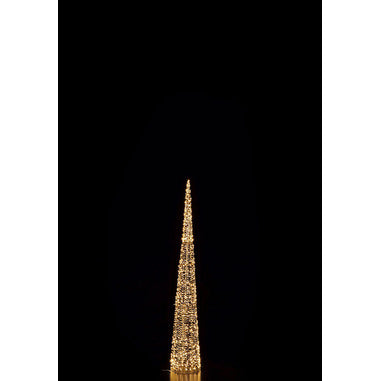 Ad Trend Albero di Natale in ferro e PE oro con 600 LED H 150cm
