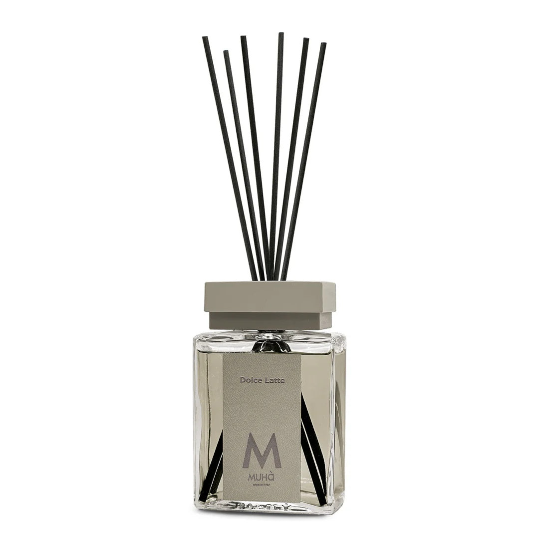 Muhà Luxe Perfume Diffusore Ambiente con Bastoncini Dolce Latte 200 Ml