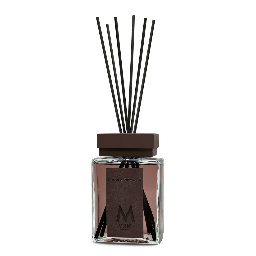 Muhà Luxe Perfume Diffusore Ambiente con Bastoncini Neroli e Patchouli 200 Ml