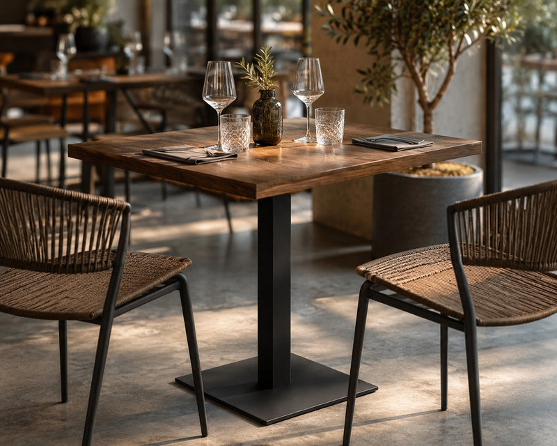 Moia Greenwood Base Tavolo Appesantita Acciaio Nero 39×39 H72 cm