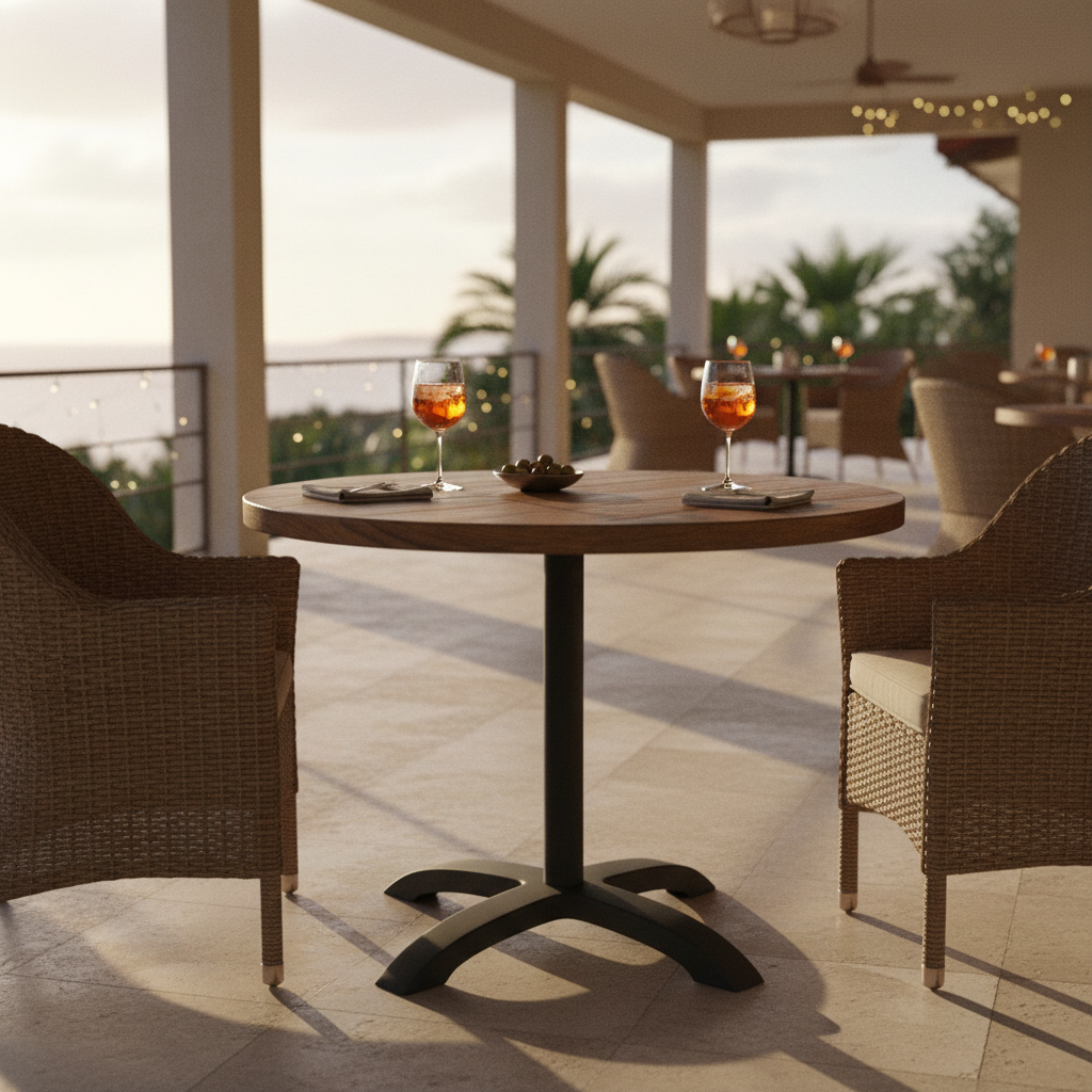 Sockel für die Veranda des Resorts – Aperitif