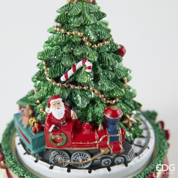 EDG Enzo De Gasperi Carillon Trenino Pino H16 Natale Green Red