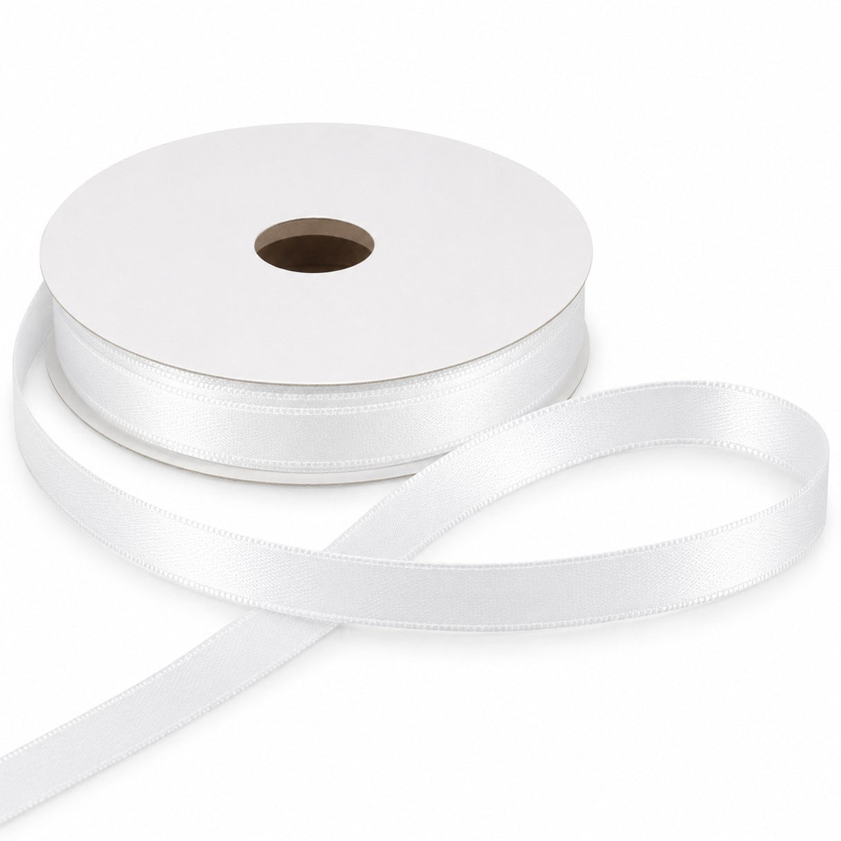 ETM Nastro Doppio Raso 6 Mm 50 Mt Bianco