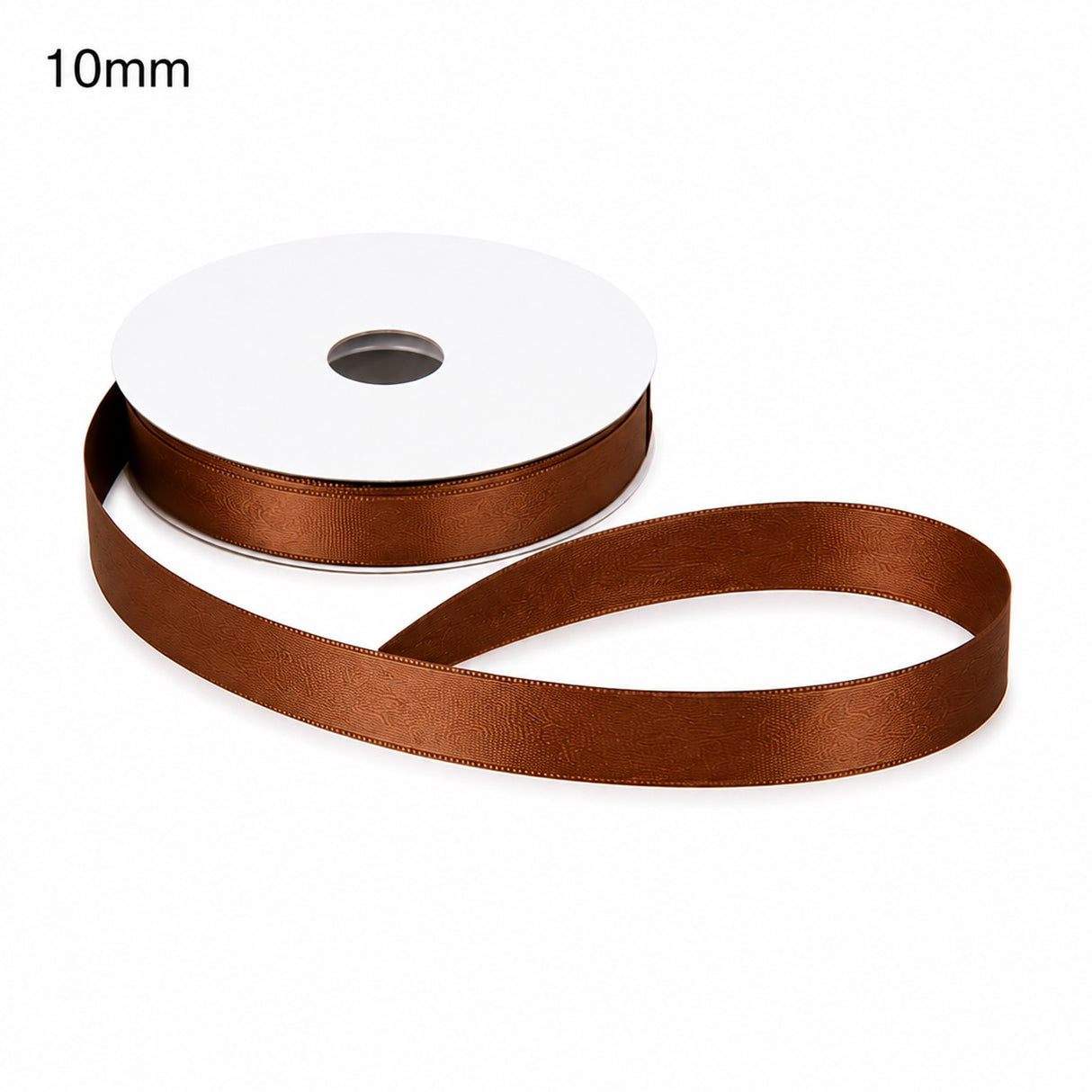 ETM Nastro Doppio Raso Colore Mocha Mousse 10 mm x 50 mt