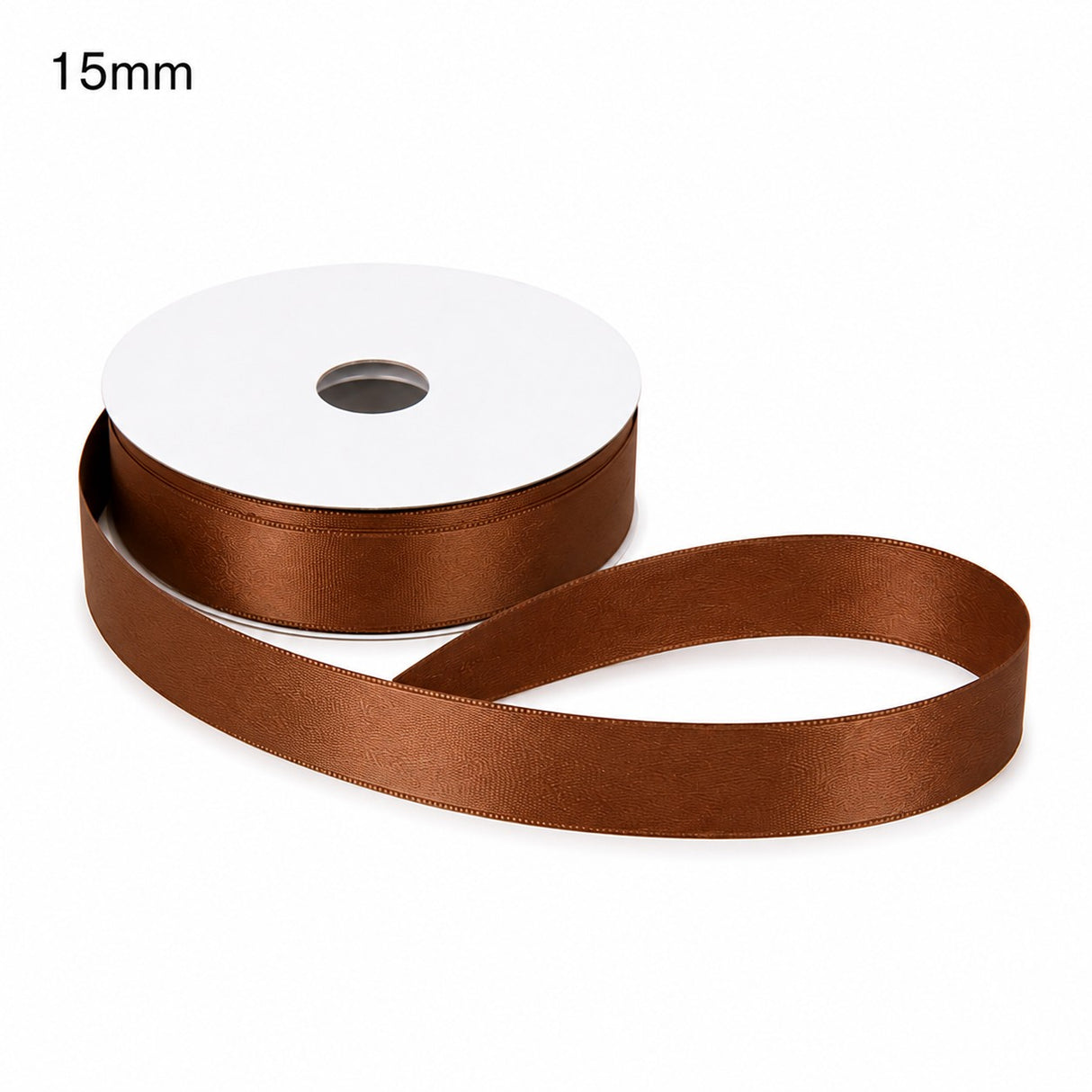 ETM Nastro Doppio Raso Colore Mocha Mousse 15 mm x 50 mt