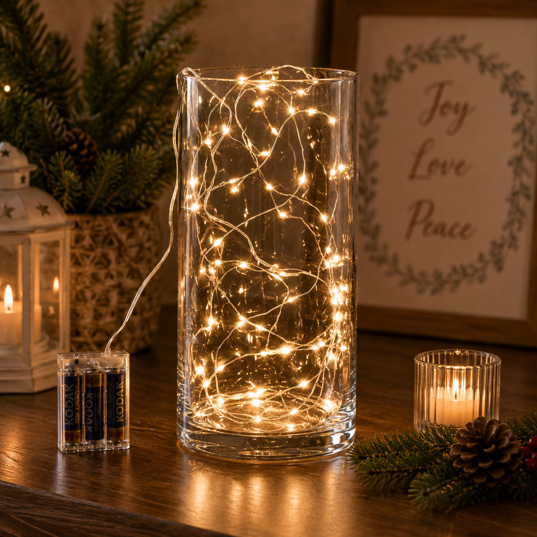 EDG Enzo De Gasperi Luci Natale MicroLed X 40 2,9 + 50 Cm Ivory
