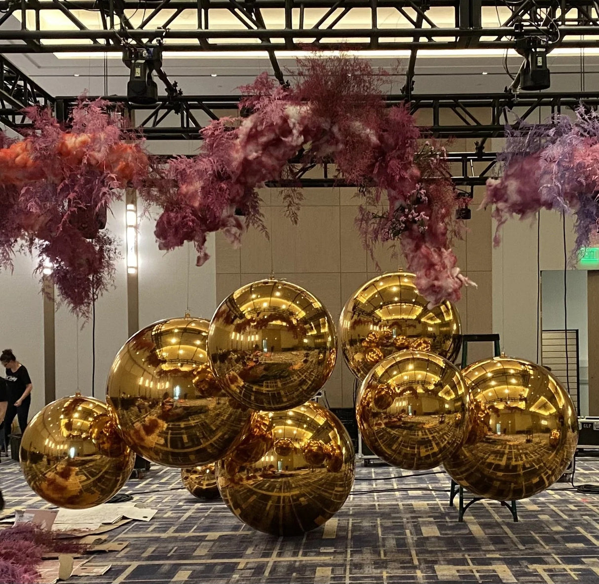 EDG Enzo De Gasperi Decor Mirror Ball D 150 Cm Gold