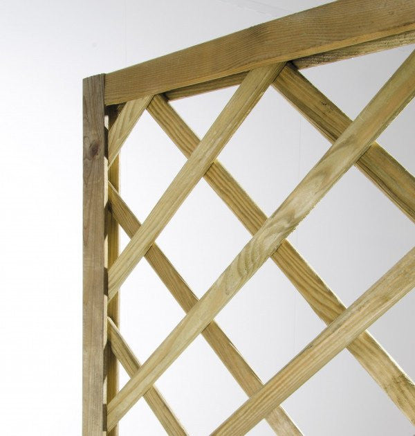 L'Arcolaio Fioriera Legno Garden con Grigliato Impregnato 90x30x180cm