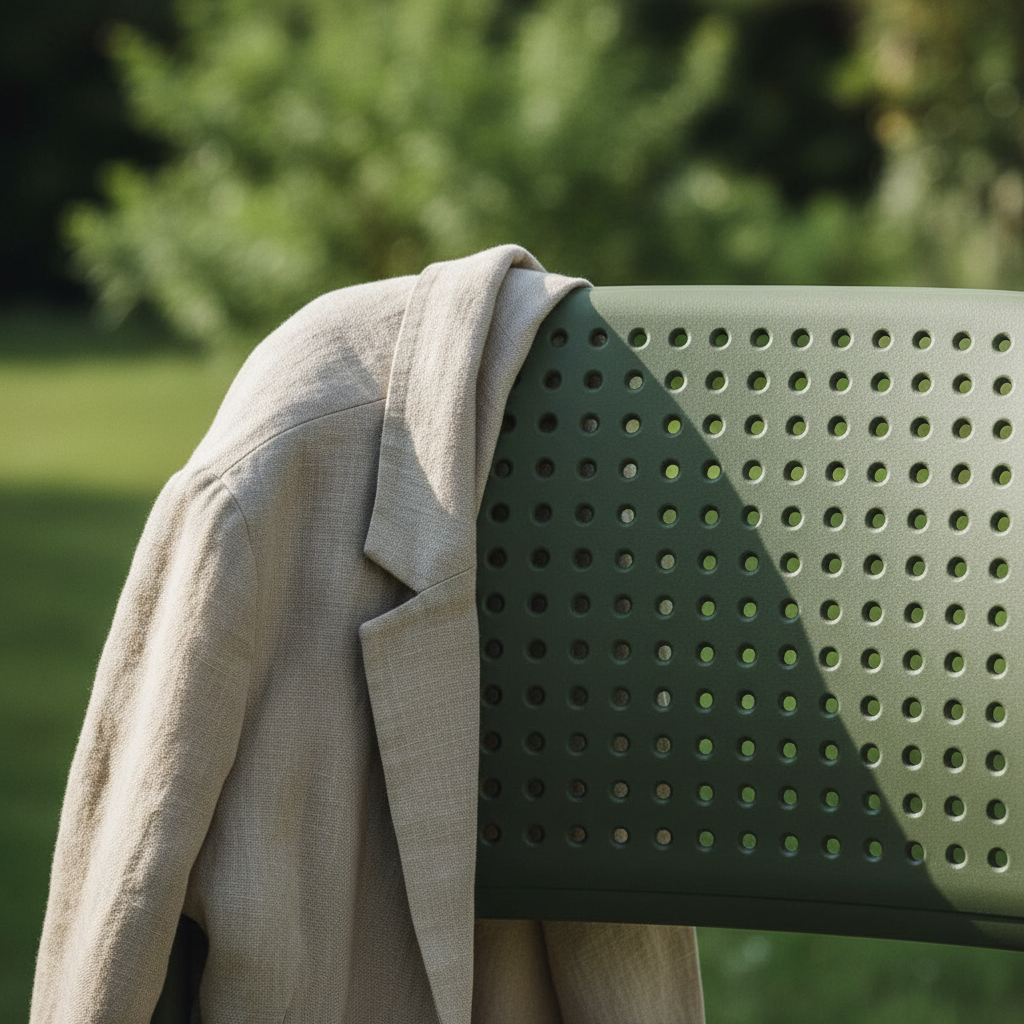 Dettaglio schienale Sedia Bora Agave