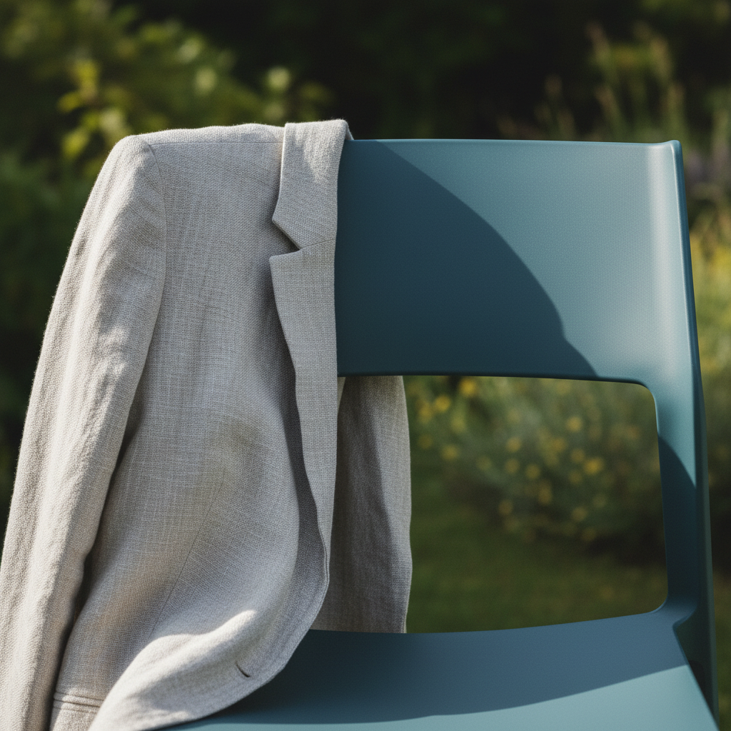 Dettaglio schienale Sedia Trill Ottanio