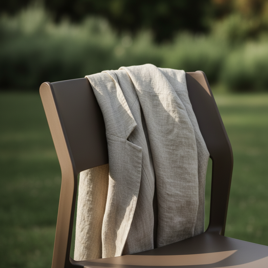 Detailansicht der Rückenlehne des Stuhls „Trill Tabacco“