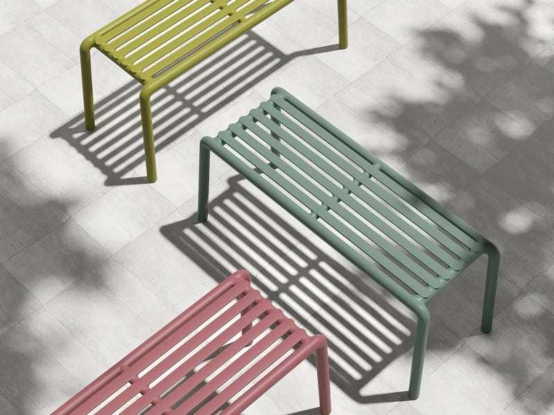 Nardi Doga Bench New Panchina da Esterno Marsala 102,5 x 44 x 39 cm – Panchina Moderna per Giardino e Terrazzo