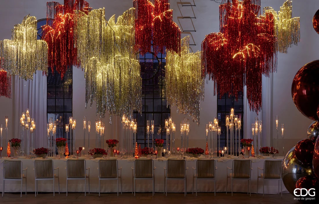 EDG Enzo De Gasperi Led Christmas Tree Fringes 2.160 Microled H 300 Cm D 160 Cm Natural