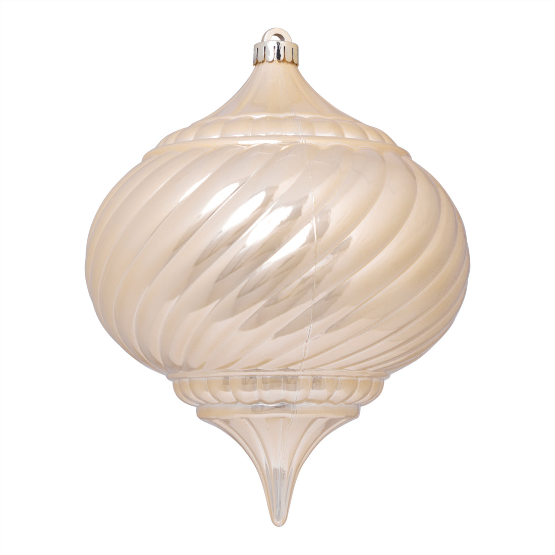 arpimex arpimex sfera goccia rigata di natale d 150 mm plastica beige ean 8018318906749