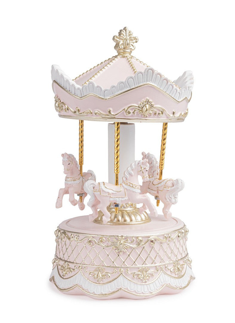 bizzotto bizzotto carillon darling di natale giostra con cavalli h 229 cm d 124 cm rosa ean 8051836723948