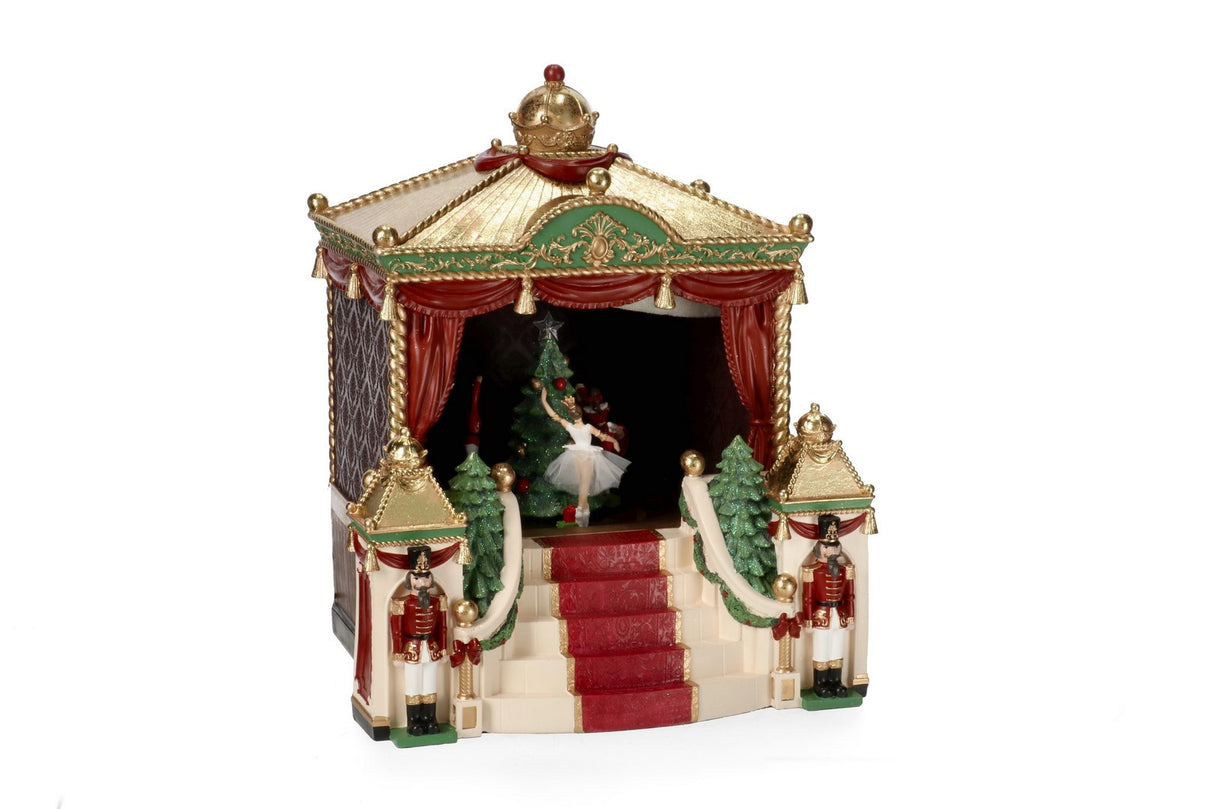 bizzotto bizzotto decoro di natale jocelin teatro ballerini con led h 40 cm l 342 cm l 30 cm rosso ean 8051836758285