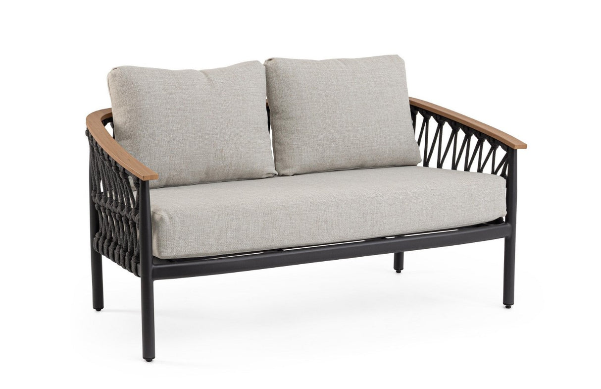 bizzotto bizzotto divano 2 posti fenix con cuscini colore antracite ean 8051836778726