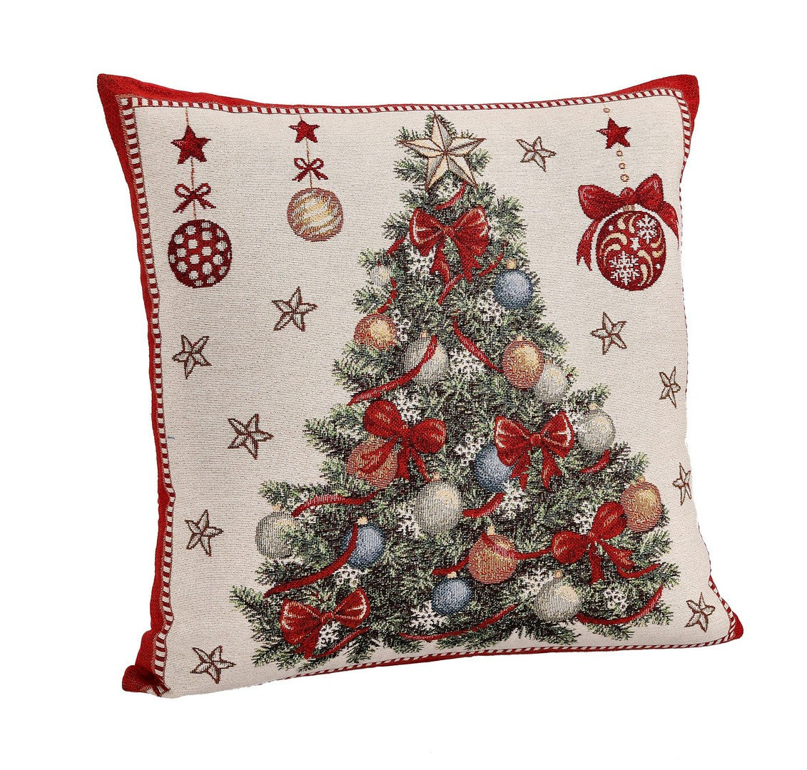 bizzotto bizzotto fodera cuscino con albero di natale mabel 45 x 45 cm bianco ean 8051836704008