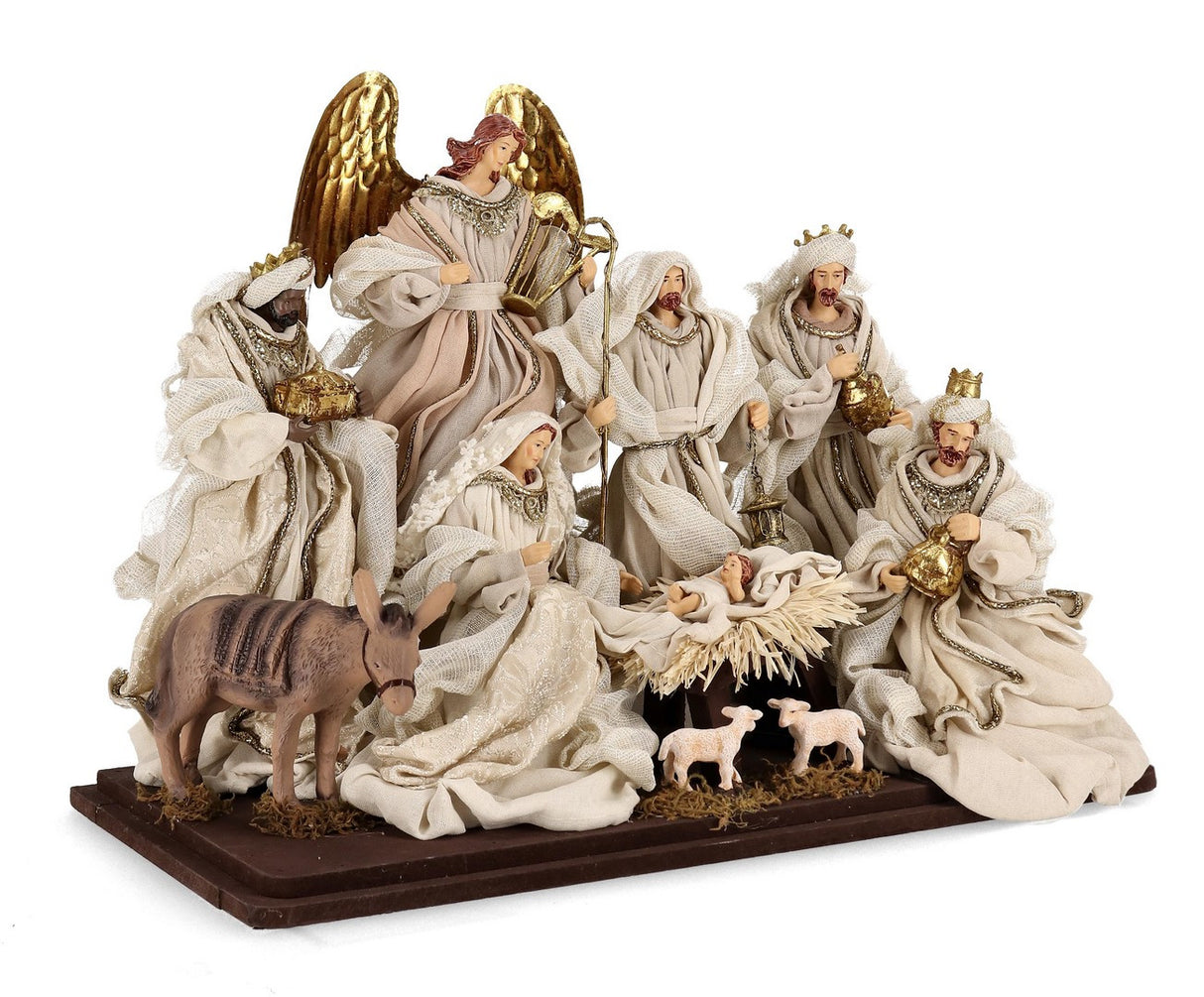 bizzotto bizzotto sacra famiglia natale majestic h 58 cm con base rosa ean 8051836748521