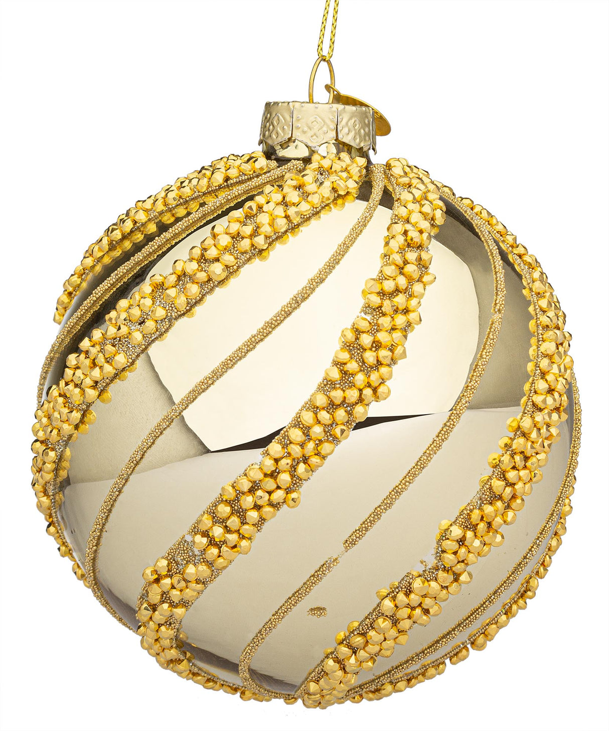 bizzotto bizzotto sfera di natale swirl d 100 mm vetro champagne ean 8051836730687