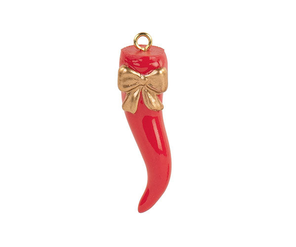 cupidoco cupidoco cornetto rosso con fiocco h 47 mm da appendere ideale bomboniera ean 8058196016253