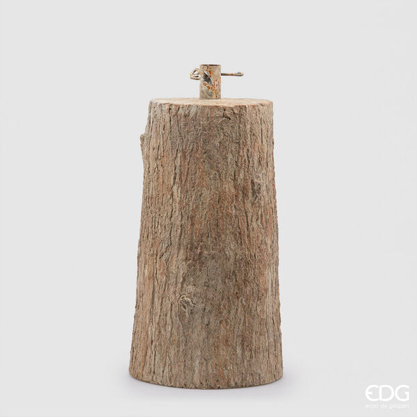 edg enzo de gasperi base tronco per pino h 55 cm d 30 cm 14 kg natural ean 8056372547508