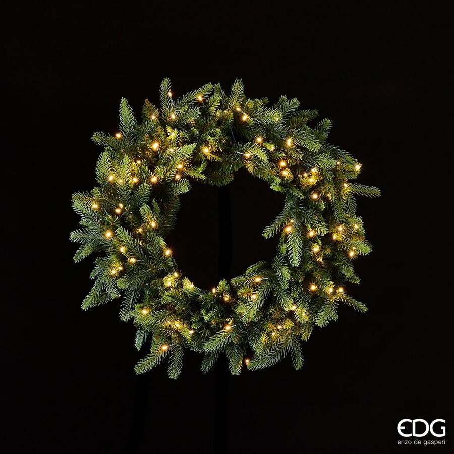edg enzo de gasperi corona natale luxury con 100 led h 60 cm 420 tips ean 8056372908835