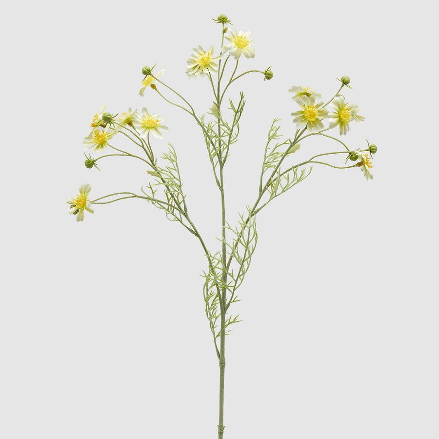 edg enzo de gasperi edg enzo de gasperi camomilla ramo con foglie h 70 cm pianta artificiale giallo ean 8059824482242