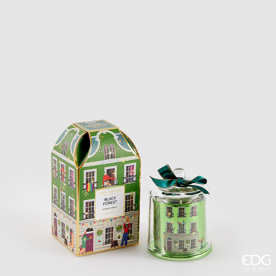 edg enzo de gasperi edg enzo de gasperi candela di natale rue de rivoli h 12 cm black forest vert ean 8059824556646