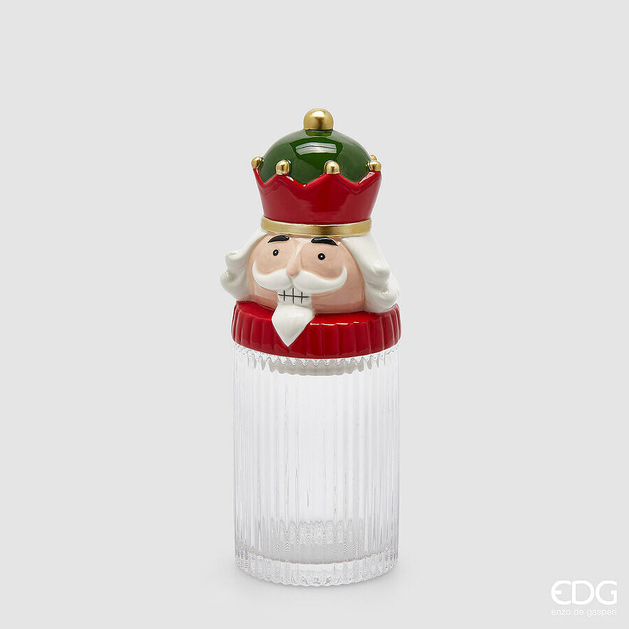 edg enzo de gasperi edg enzo de gasperi contenitore soldatino natale h 30 cm d 11 cm green red ean 8059824539618