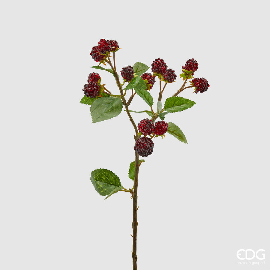 edg enzo de gasperi edg enzo de gasperi more ramo x15 h 40 cm pianta artificiale burgundy ean 8054184001843