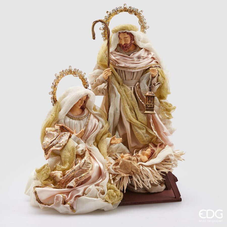 edg enzo de gasperi edg enzo de gasperi nativita tessuto natale con base h 50 cm green pink ean 8059824280732