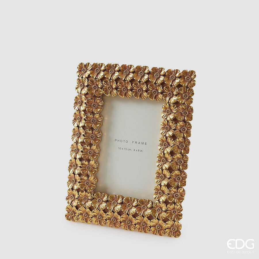 edg enzo de gasperi edg enzo de gasperi portafoto fiorimix rettangolare h 22 cm l 17 cm gold ean 8059824526212