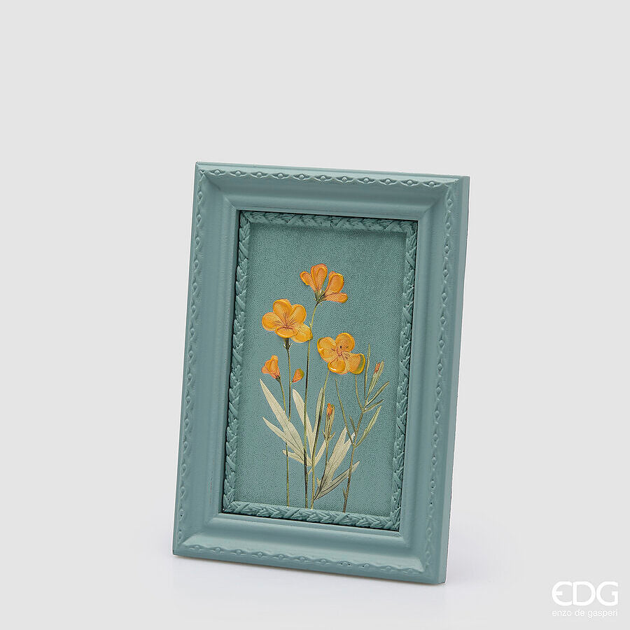 edg enzo de gasperi edg enzo de gasperi quadro rettangolare con fiori verde 36 x 26 cm decorazione parete design moderno casa ean 8059824620965