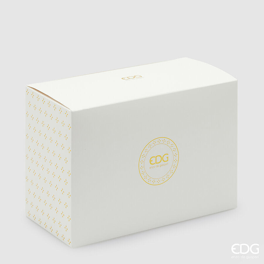 edg enzo de gasperi edg enzo de gasperi scatola bomboniera h 15 cm l 22 cm l 11 cm avorio logo edg oro scatola regalo ean 8059824453228