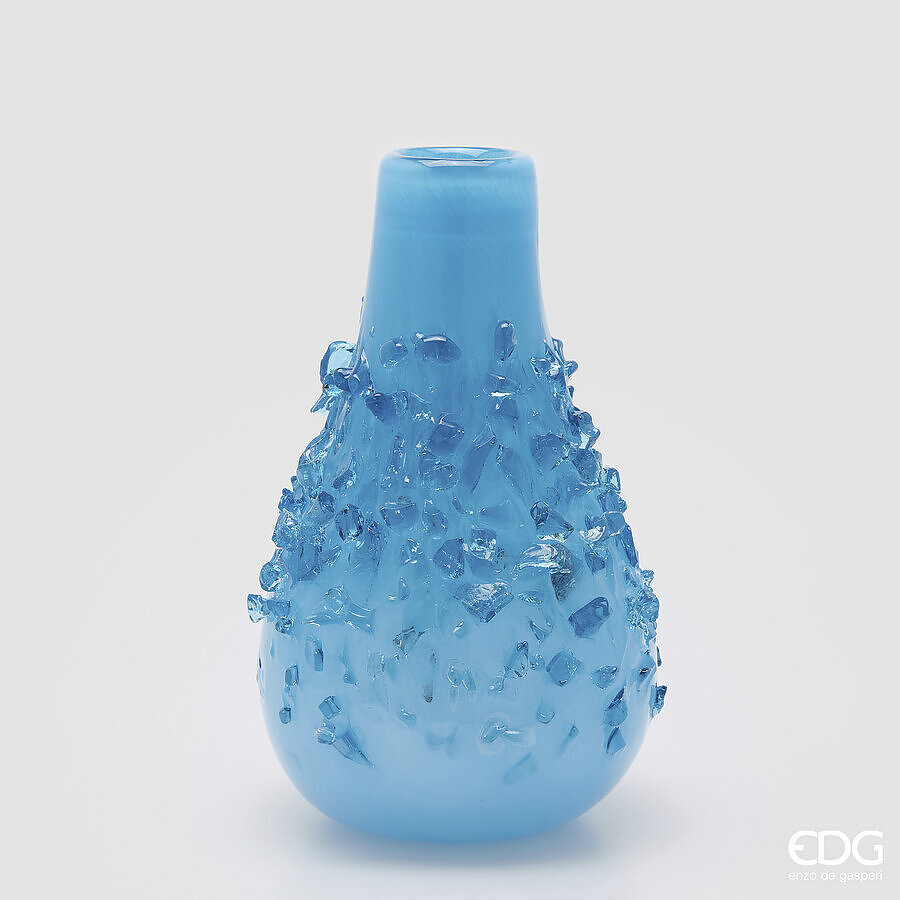 edg enzo de gasperi edg enzo de gasperi vaso gemme goccia h 40 cm d 25 cm blu ean 8059824632463