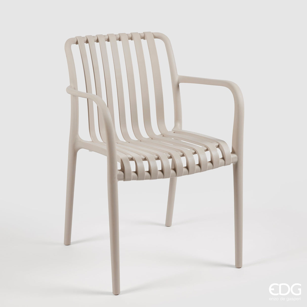 Bild-1-edg-enzo-de-gasperi-Stuhl-Streifen-Elfenbein-Polypropylen-8059824349040