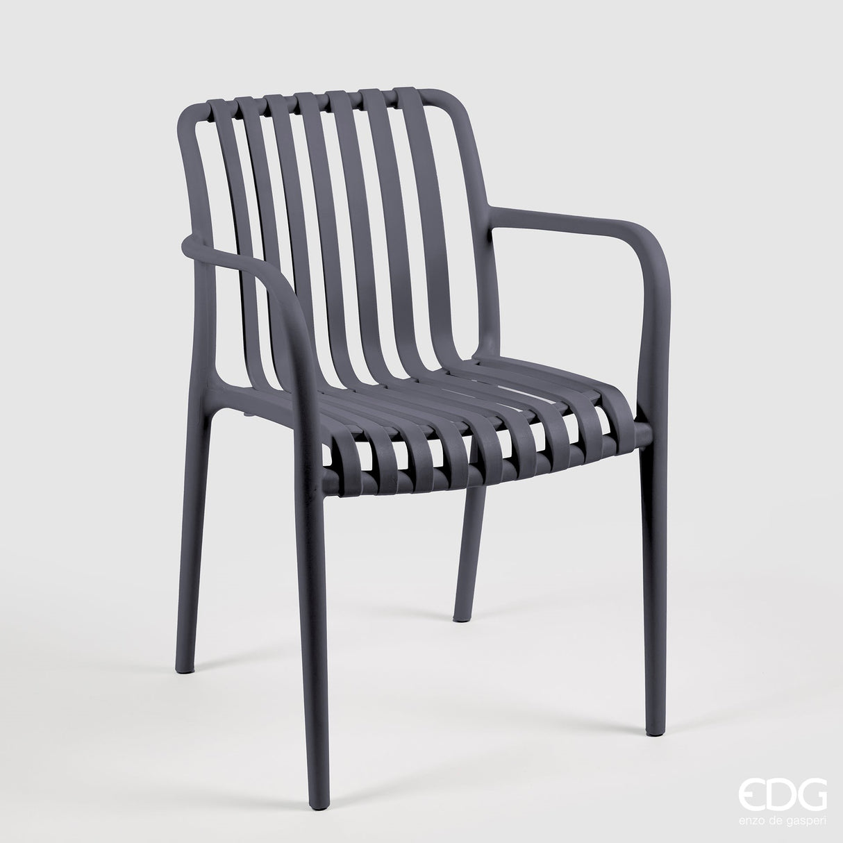 Bild-1-edg-enzo-de-gasperi-Stuhl-Streifen-dunkelgrau-Polypropylen-8059824349064