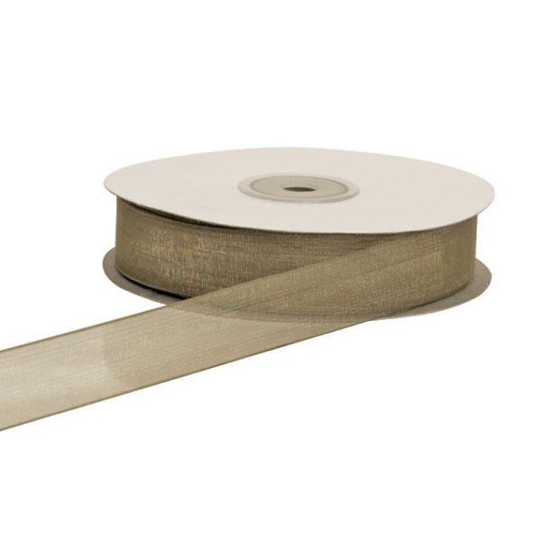 Bild-1-ETM-Organza-Band-20-mm-50-m-Schlamm-EAN-8051070141164