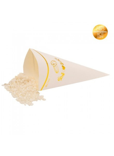 givi italia coni in carta 10 pz fedi oro 7x13 5 cm