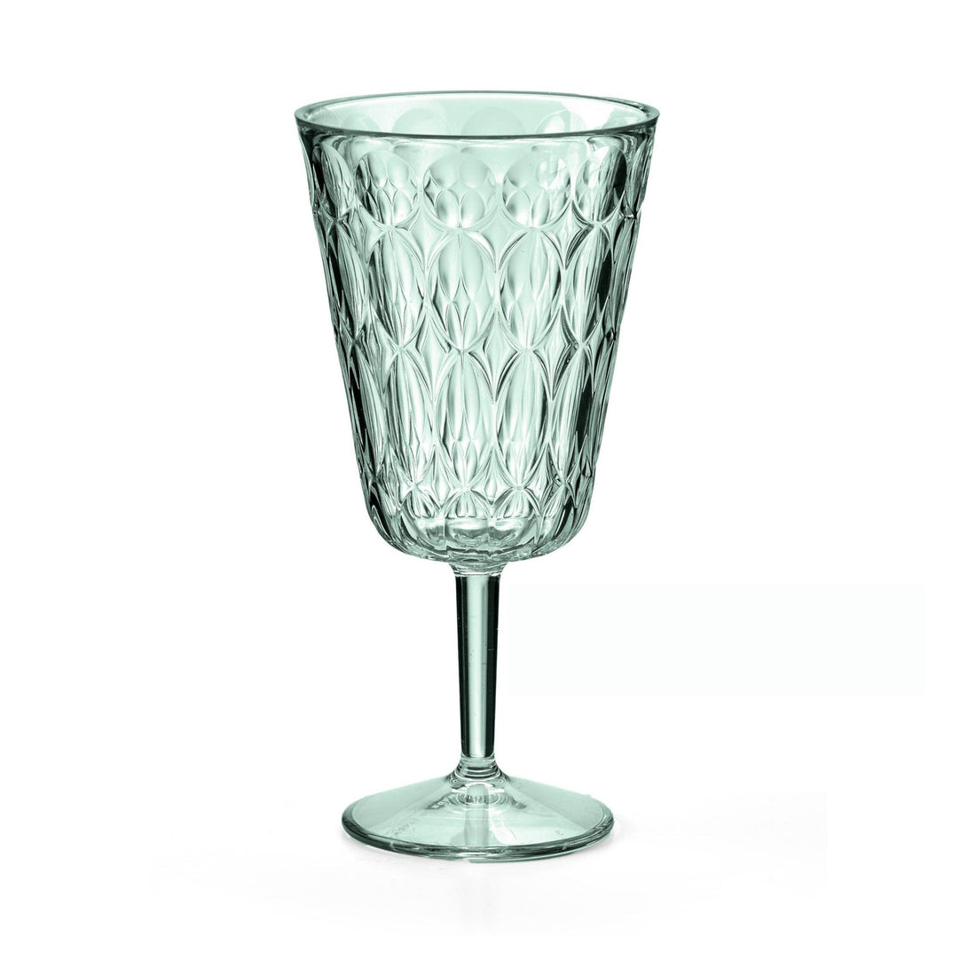 guzzini guzzini calice vanity 330 ml in cristallo acrilico verde bicchiere elegante e resistente per tavola ean 8008392429050