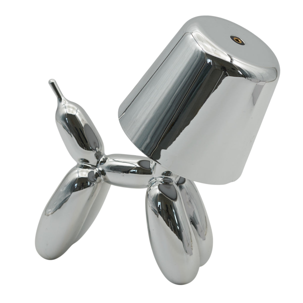 larcolaio larcolaio electroplate finish lumetto cagnolino argento 175x18 cm lampada da tavolo design
