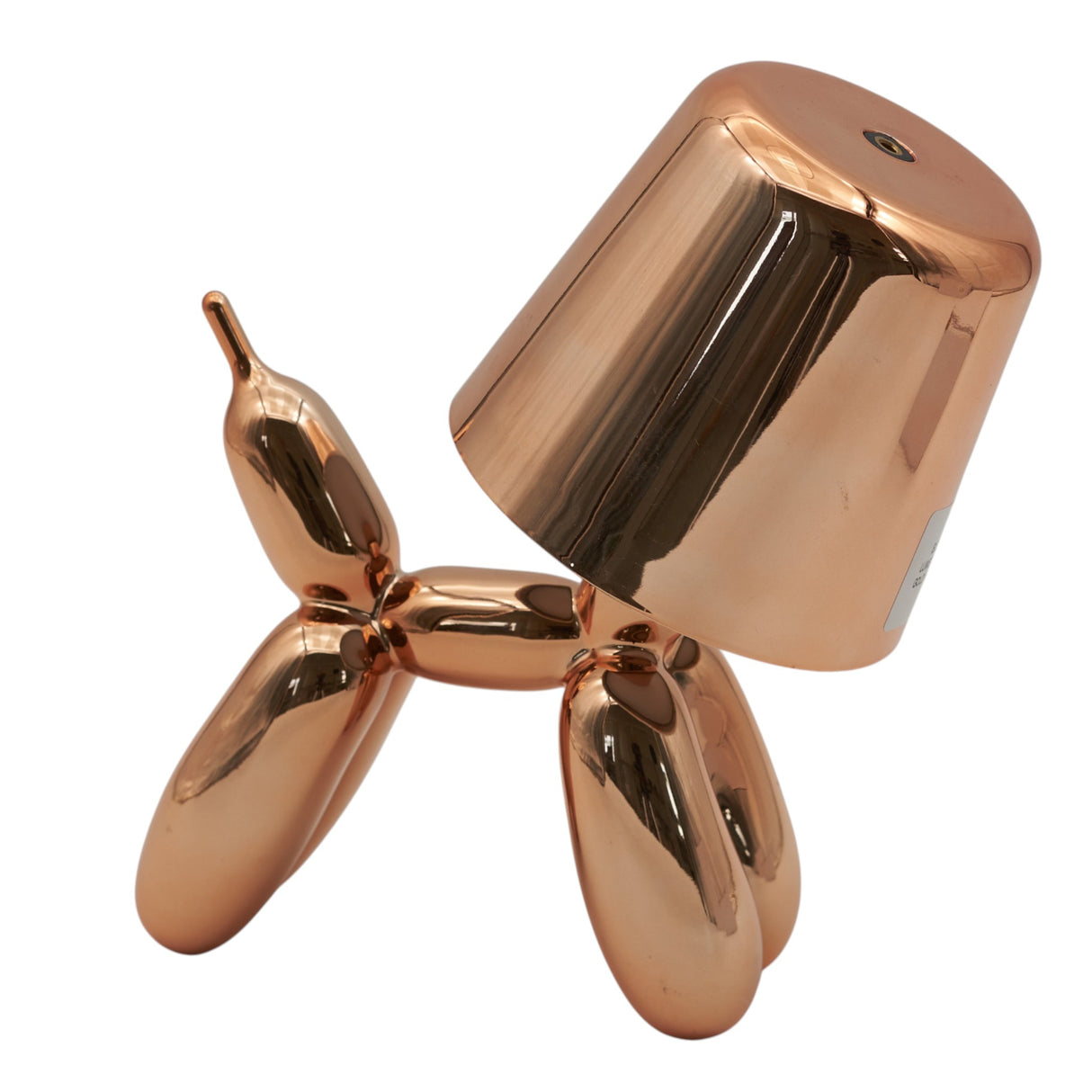 larcolaio larcolaio electroplate finish lumetto cagnolino rosa gold 175x18 cm lampada da tavolo design